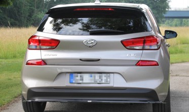 Накладка под задний бампер Hyundai I30 MK3 Hatchback фото