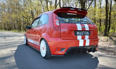 Центральный диффузор заднего бампера Ford Fiesta mk6 ST версия фото