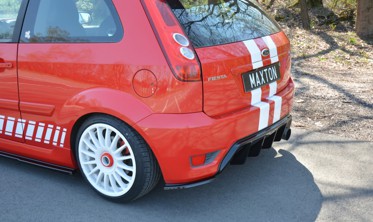 Центральный диффузор заднего бампера Ford Fiesta mk6 ST версия фото