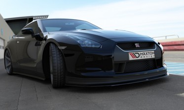 Накладка на передний бампер Nissan GT-R Coupe серия R35 вер. 2 фото