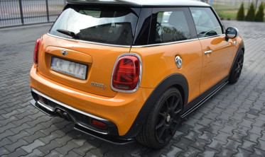 Центральный диффузор заднего бампера Mini Cooper S MK3 дорестайл (F56) фото