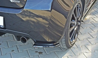 Боковые диффузоры заднего бампера Renault Clio 3 версия RS фото