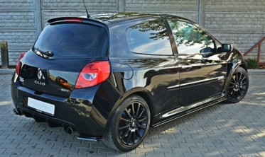 Боковые диффузоры заднего бампера Renault Clio 3 версия RS фото