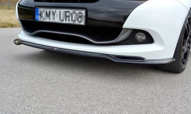 Диффузор переднего бампера Renault Clio 3 версия RS рестайл  фото