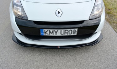 Диффузор переднего бампера Renault Clio 3 версия RS рестайл  фото