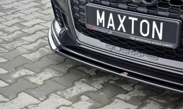 Накладка переднего бампера Audi RS3 8V рестайл Sportback вер.2 фото