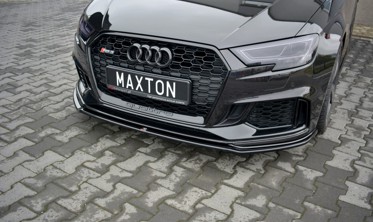 Накладка переднего бампера Audi RS3 8V рестайл Sportback вер.2 фото