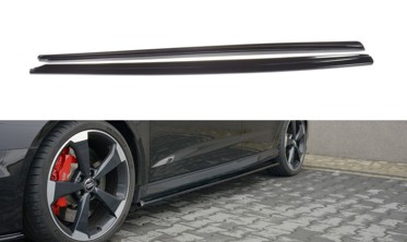 Бічні дифузори порогів Audi RS3 8V Sportback рестайл фото