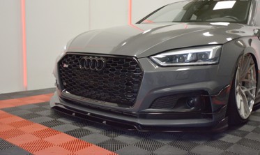 Тюнинговый диффузор переднего бампера Audi S5 / A5 S-Line F5 фото