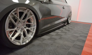 Бічні дифузори порогів Audi S5/A5 S-line F5 купе фото