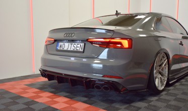 Центральный диффузор заднего бампера Audi S5 F5 Coupe / Sportback фото