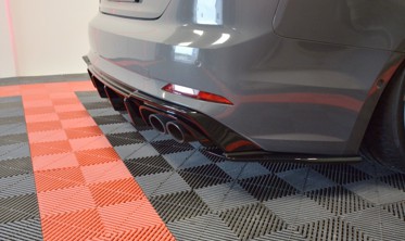 Центральный диффузор заднего бампера Audi S5 F5 Coupe / Sportback фото