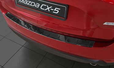 защитная накладка на бампер MAZDA CX-5 II черная фото