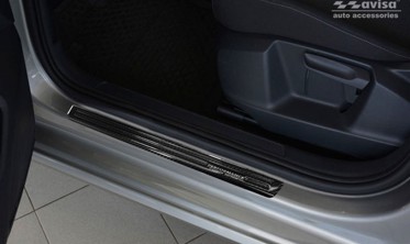 захисні накладки на пороги Volkswagen Golf Sportsvan (Carbon) фото