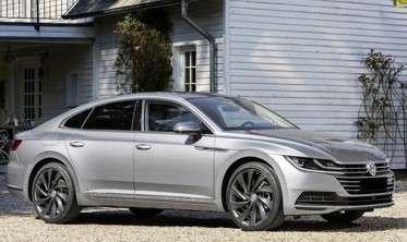 защитные накладки на пороги Volkswagen Arteon (Carbon) фото