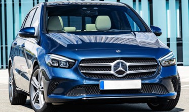 защитная накладка на бампер Mercedes B W247 черная фото