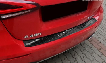 защитная накладка на бампер Mercedes A W177 Carbon фото