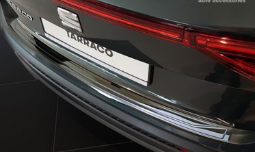 защитная накладка на бампер с загибом Seat Tarraco черная глянцевая фото