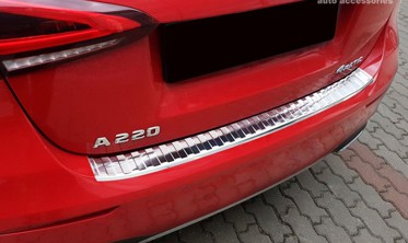 защитная накладка на бампер с загибом Mercedes A W177 сталь фото