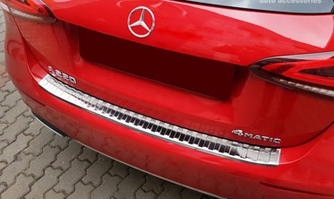 защитная накладка на бампер с загибом Mercedes A W177 сталь фото