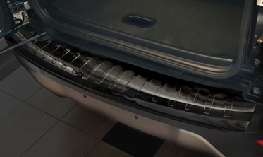 захисна накладка із загином на край бампера Ford Ecosport II чорна фото