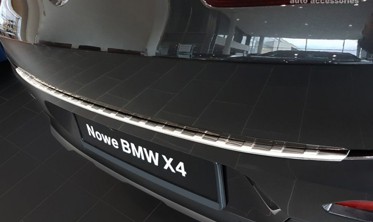 захисна накладка на бампер із загином BMW X4 G02 глянсова фото