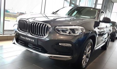 захисна накладка на бампер із загином BMW X4 G02 глянсова фото