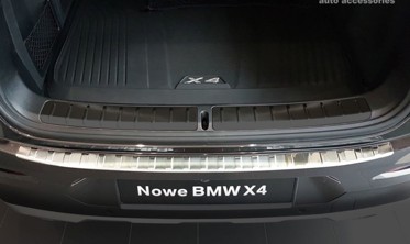 захисна накладка на бампер із загином BMW X4 G02 глянсова фото