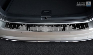 захисна накладка на задній бампер VW Golf VII Kombi чорна полірована фото