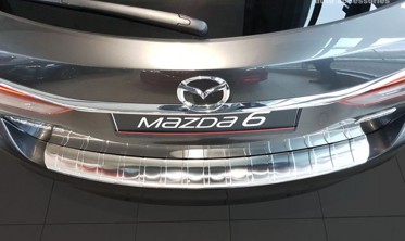 защитная накладка на бампер с загибом Mazda 6 Kombi сталь фото