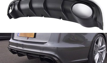 Юбка / диффузор задний Audi A6 C7 Sedan / Avant в стиле RS6 фото