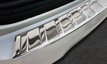 захисна накладка на бампер із загином BMW X3 G01 (нержавіюча сталь) фото