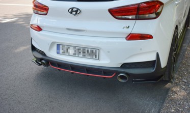 Центральный диффузор заднего бампера Hyundai I30 MK3 N Hatchback фото