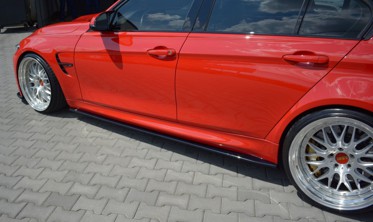 Тюнинговые диффузоры боковых порогов BMW M3 F80 версия 1 фото