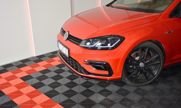Спойлер під передній бампер Volkswagen Golf 7 R/R-Line рестайл фото