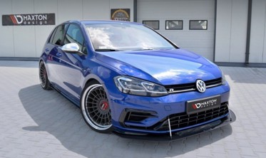 Сплиттер гибридный для переднего бампера VW Golf MK7 R / R-Line рестайл фото