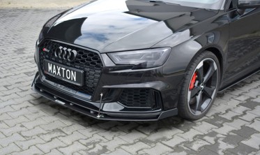 Передня накладка під бампер Racing Audi RS3 8V Fl Sportback вар.2 фото