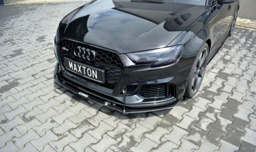 Дифузор переднього бампера Racing Audi RS3 8V рестайл Sportback фото