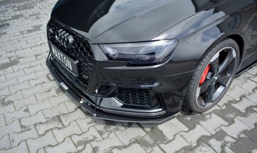 Дифузор переднього бампера Racing Audi RS3 8V рестайл Sportback фото