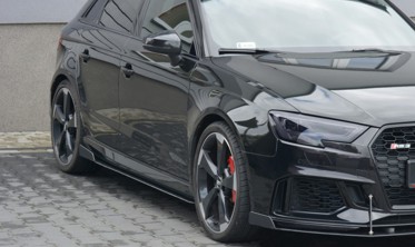 Бічні накладки під пороги Racing Audi RS3 8V рестайл Sportback вар. 2 фото