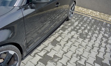 Боковые диффузоры порогов Racing Audi RS3 8V FL Sportback  фото