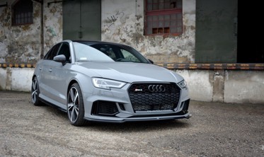 Тюнінг накладка під передній бампер Audi RS3 8V Sedan рестайл вер.2 фото