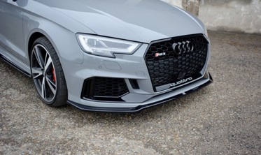 Тюнінг накладка під передній бампер Audi RS3 8V Sedan рестайл вер.2 фото