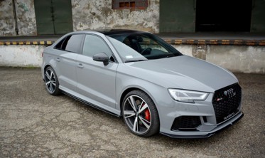Боковые диффузоры порогов Audi RS3 8V седан рестайл фото