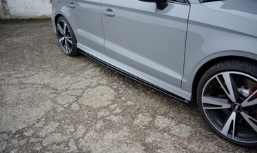 Боковые диффузоры порогов Audi RS3 8V седан рестайл фото