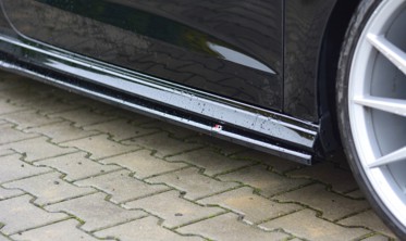 Боковые диффузоры порогов Audi S3 / A3 S-line 8V / 8V FL Hatchback фото