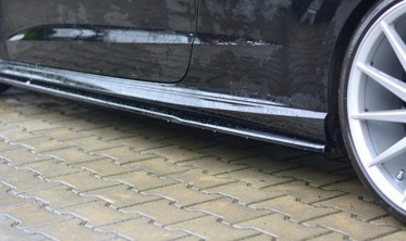 Боковые диффузоры порогов Audi S3 / A3 S-line 8V / 8V FL Hatchback фото