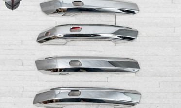 хром накладки на ручки дверей Audi A4L фото