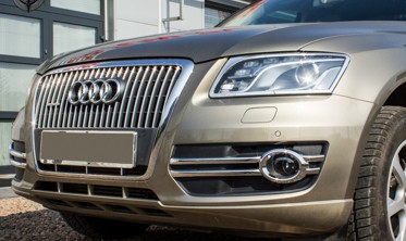 хром накладки на передние фары Audi Q5 фото