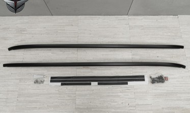 алюминиевые рейлинги на крышу BMW X5 F15 черные фото